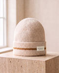 the snow line cashmere beanie in ivory · st. moritz